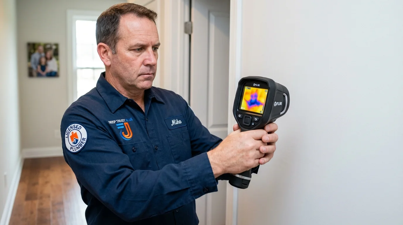 Thermal imaging leak detection by Johns Plumbing LLC in Horatio